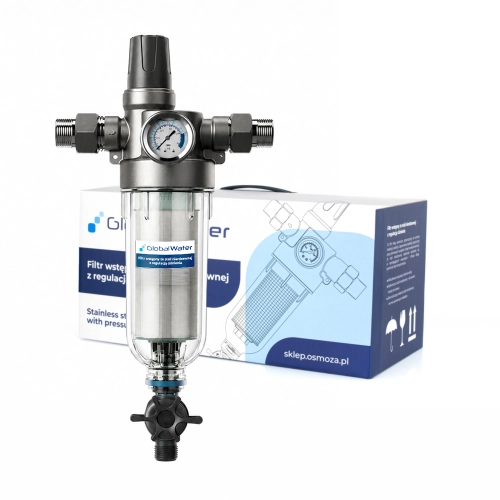 Profesjonalny filtr wody z regulacją ciśnienia
